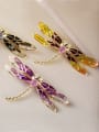 thumb Copper With Gold Plated Cute Insect dragonfly Brooches 1