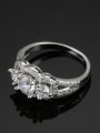 thumb Noble Hot Selling White Gold Plated Ring with Zircons 1