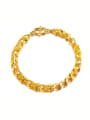 thumb Luxury Geometric Shaped Gold Plated Bracelet 0