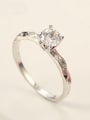 thumb Copper platinum plated stylish CZ wedding Engagement Ring 1
