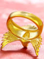 thumb Copper Alloy Gold Plated Vintage style Eagle Men Ring 2