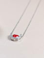 thumb Little Heart shaped Silver Necklace 2