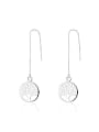 thumb Simple Tree Patterns Round Line Earrings 0