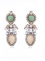 thumb Sweet Personality Color Stones Drop Chandelier earring 0