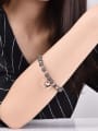 thumb Rose Gold Scrub Beads Tree Shaped Bangle 1