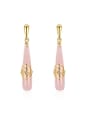 thumb Temperament Resin 18K Gold drop earring 0