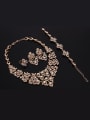 thumb Alloy Imitation-gold Plated Fashion Artificial Stones and Rhinestones Four Pieces Jewelry Set 1
