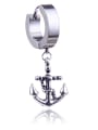 thumb Stainless Steel With Trendy Geometric anchor Clip On Earrings 0
