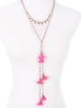 thumb Multi-layer Tassel Long Alloy Necklace 1