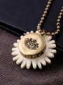 thumb Sun Flower Long Alloy Necklace 4