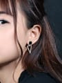 thumb Fashion Hollow Triangle Titanium Stud Earrings 1