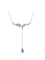 thumb S925 Silver Colorful Butterfly Shaped Necklace 0