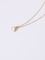 thumb Titanium With Rose Gold Plated Simplistic Heart Locket Necklace 1