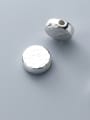 thumb 999 Fine Silver With Platinum Plated Simplistic Smooth  Round Beads 4