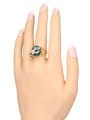 thumb Retro Ethnic style Resin stone Crystals Alloy Ring 1