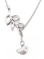 thumb Simple Little Bird Leaves Necklace 0