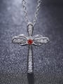 thumb Copper With Platinum Plated Simplistic Cross Necklaces 3