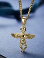 thumb Personalized Angel Gold Plated Necklace 2