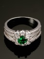 thumb Emerald Zircon Noble Engagement Fashion Ring 1