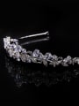 thumb Exquisite Crown-shape Micro Pave Zircon Wedding Hair Accessories 1