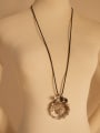 thumb Women Vintage Lotus Shaped Necklace 1