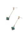 thumb Square Artificial Stones drop earring 0