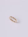 thumb Titanium With Gold Plated Simplistic  Smooth Round Band Rings 3