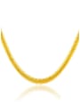 thumb Trendy 24K Gold Plated Geometric Shaped Necklace 0