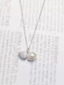 thumb All-match Shell Shaped Artificial Pearl Silver Necklace 0