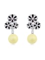 thumb Fashion Flowers Imitation Pearls Alloy Stud Earrings 0