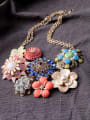 thumb Colorful Flower Artificial Stones Necklace 1