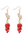 thumb Fashion Beads Birds Luxury Women Alloy Drop hook earring 3