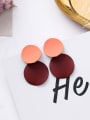 thumb Alloy With Geometric concave-convex Disc Earrings Stud Earrings 2