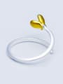 thumb Personality Gold Plated Flower Shaped Open Design Ring 1