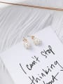 thumb Alloy With Gold Plated Cute Flower Imitation Pearl Stud Earrings 2