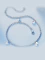 thumb 925 Silver austrian Crystal Anklet 0