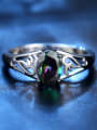 thumb Fashion Shiny Oval Zircon Copper Ring 2