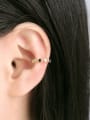 thumb Copper With  Cubic Zirconia Fashion Round Ear clip 0