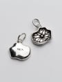 thumb 925 Sterling Silver With Antique Silver Plated Vintage Leaf Charms 1