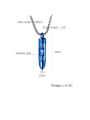 thumb Titanium With English letter  Personality Bullet Pendant  Necklaces 2
