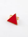 thumb Enamel Triangle Women Adjustable Ring 0