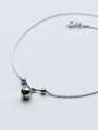 thumb 925 Sterling Silver With Platinum Plated Cute Bell Anklets 1
