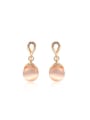 thumb Elegant Water Drop Opal Drop Earrings 0