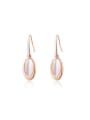 thumb Elegant Petals Shaped Opal Stone Drop Earrings 0