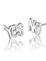 thumb YES NO Lovely Women Fashion Stud Earrings 0