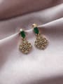 thumb Alloy With Gold Plated Delicate  Hollow  Flower Drop Earrings 0