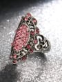 thumb Retro style Cubic Rhinestones Alloy Ring 4