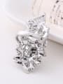 thumb Exaggerated Blue Crystals Cubic Rhinestones Alloy Ring 2