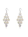 thumb Exaggerated Cubic austrian Crystals Drop Earrings 4