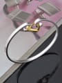 thumb Fashion Gold Plated Hollow Heart Copper Bangle 1